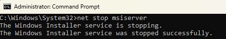 Run the command prompt as an administrator
