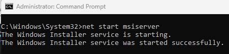 Type in “net start cryptsvc” without the quotation marks and press enter