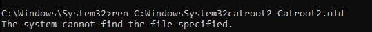 Type in “ren C:WindowsSoftwareDistribution SoftwareDistribution.old” without the quotation marks and press enter. Note: We have already renamed our file, so we get this error, you should be fine.