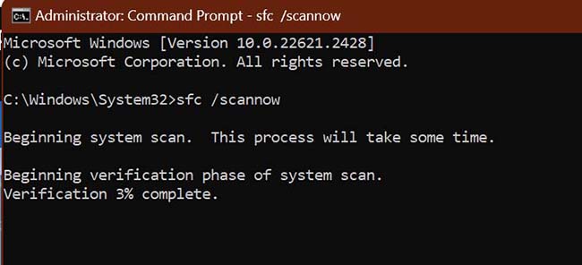 Open the command prompt.