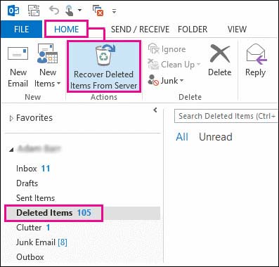 Recover Deleted Outlook Emails on Windows