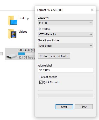 SD Card Not Storing Data