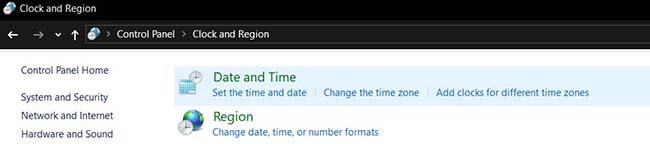 Check the system’s date and time