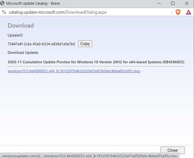 0x80070002 Windows Update