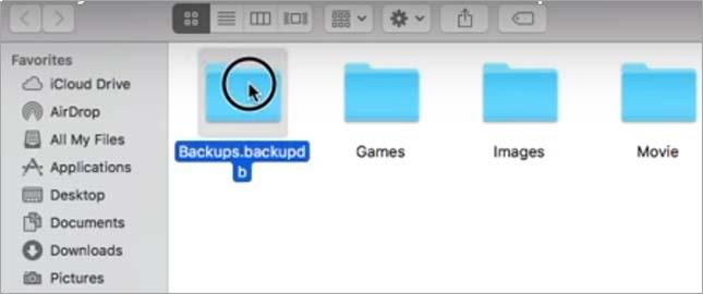 Open the folder by double-clicking it