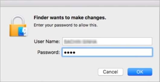 You will be prompted to enter your password if you have one