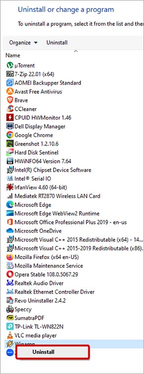 Click-on-the-Uninstall-button-at-the-top-of-the-Programs-and-Features-window
