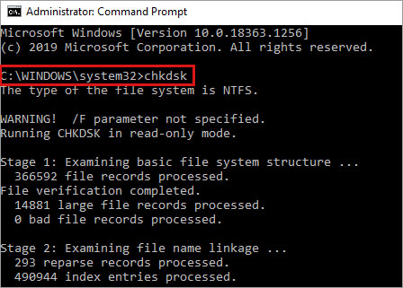error code 0x80070057- Stellar Data Recovery