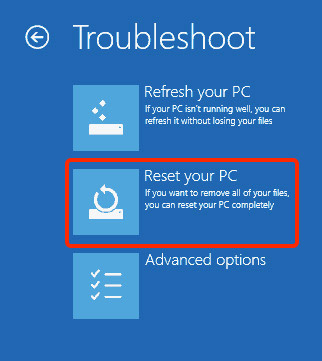 Reset HP Laptop