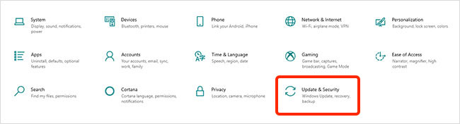 Open Settings 