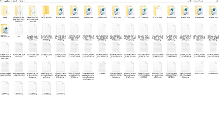 temporary files folder