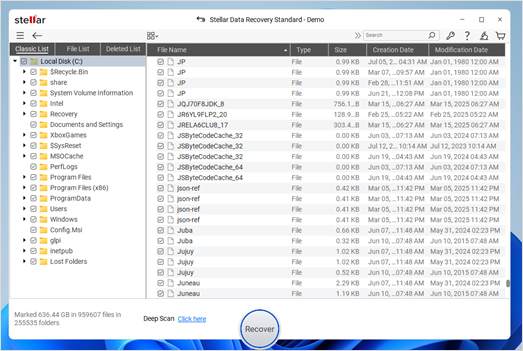 Stellar-Data-Recovery-Standard-Demo