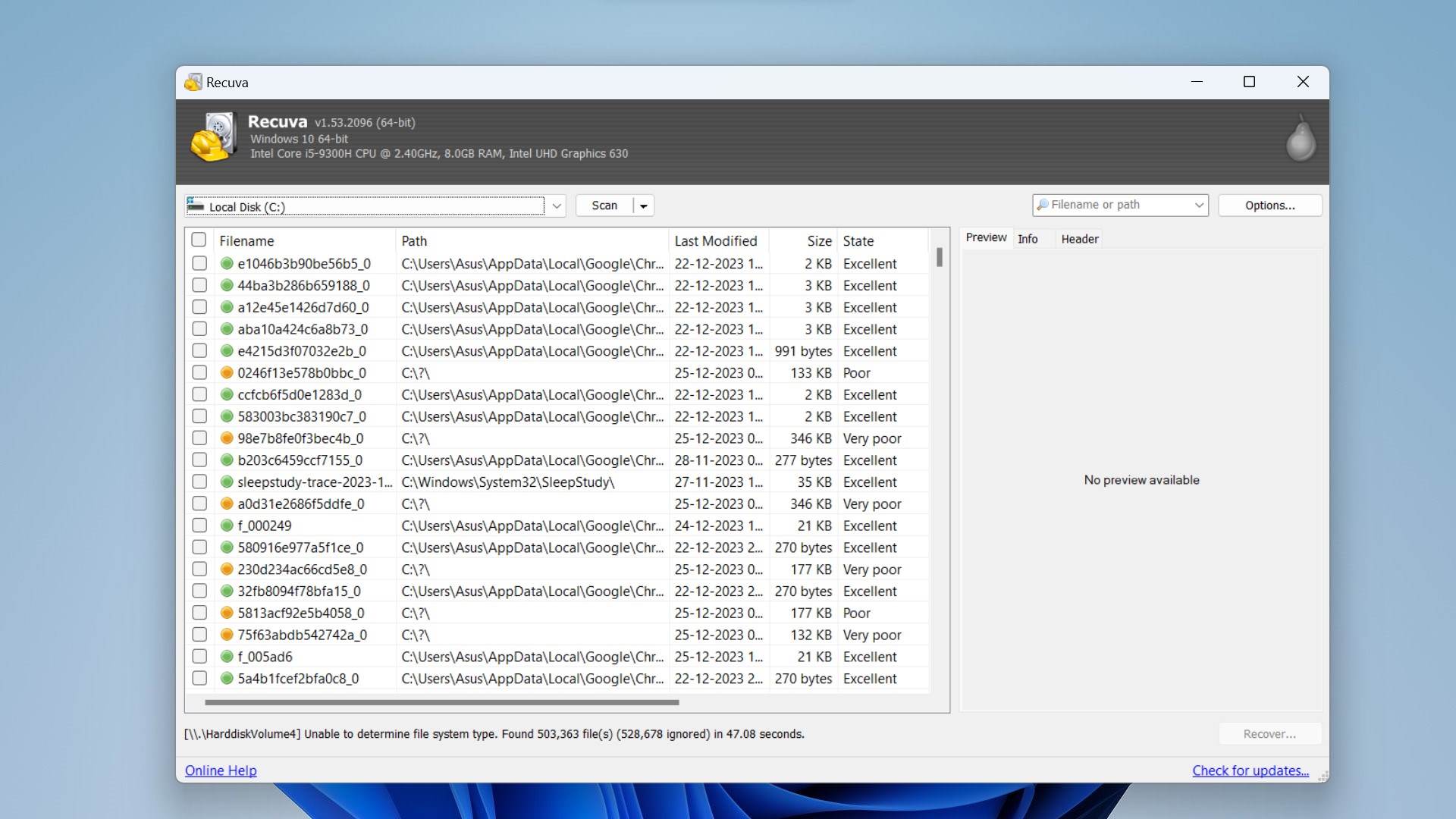 Recuva Data Recovery Free