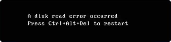 A Disk Read Error Occurred