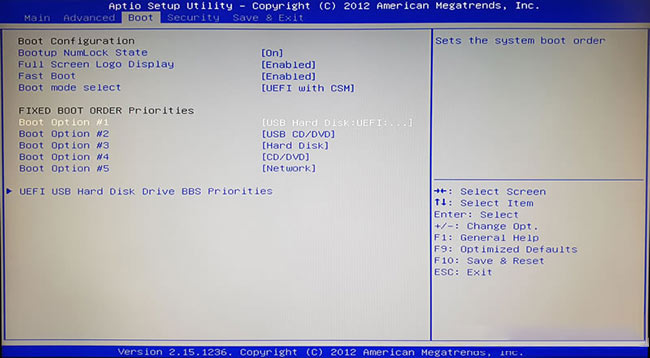 Boot Order or Boot Priority