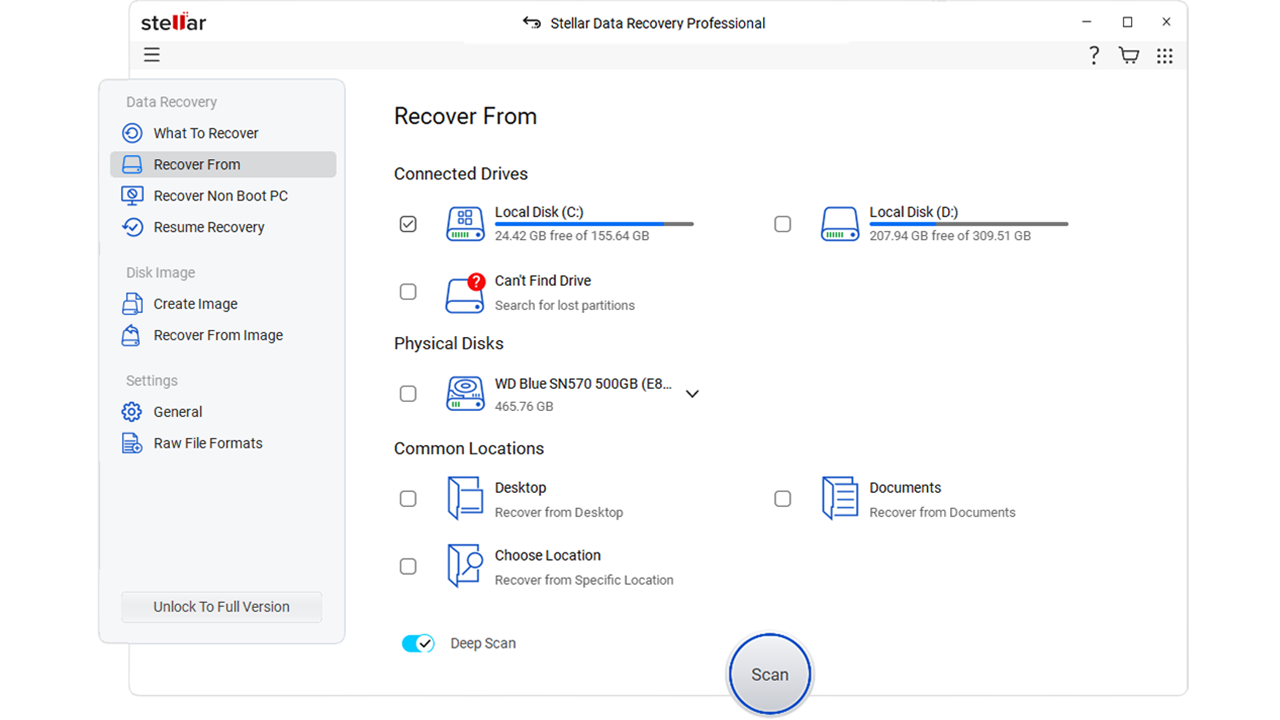 Deep Scan-BitLocker data recovery