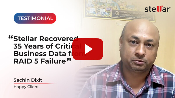 Sachin Dixit - Stellar Customer