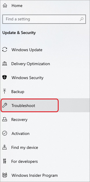 Select-Troubleshoot