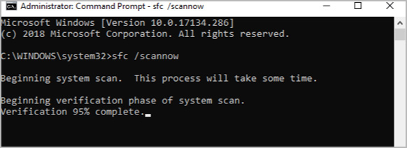 Type: sfc / scannow