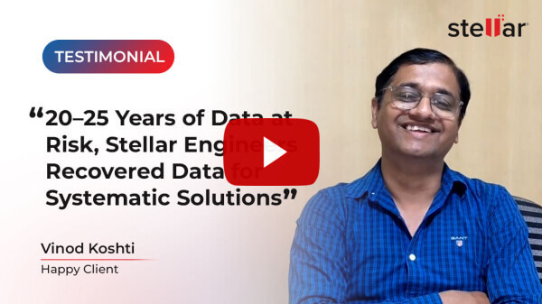 Vinod Koshti-Stellar Customer