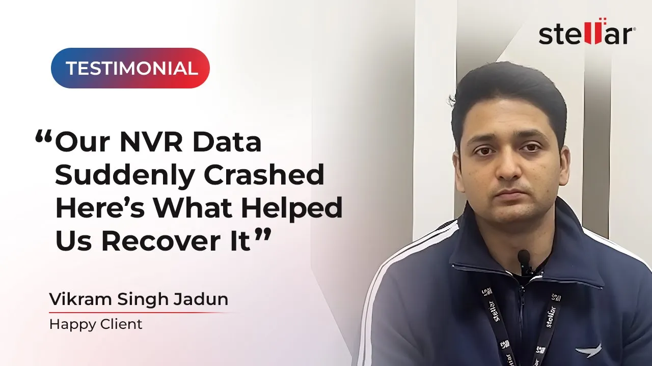CCTV footage recovery by stellar