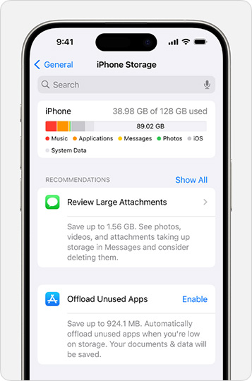 Stellar - Review the list of apps and files