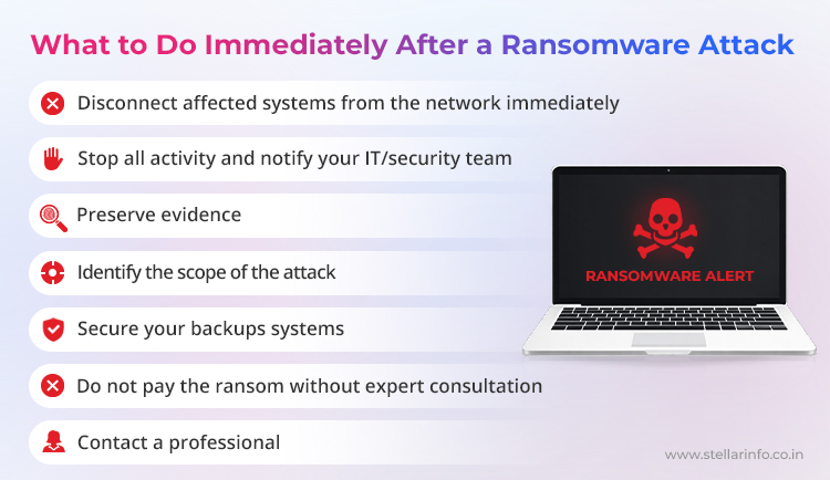 Immediately After a Ransomware Attack - Stellar