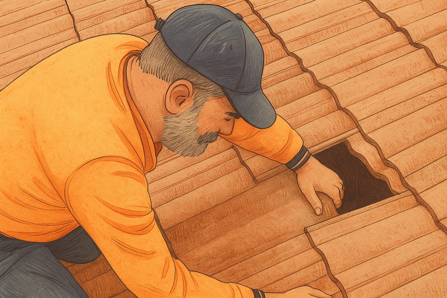 shingles are arranged on a roof