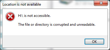 Corrupt or Inaccessible Files and Folders