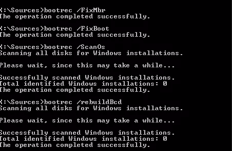 Bootrec /rebuildbcd