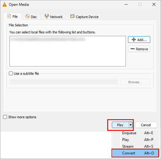 Stellar Data Recovery- select the file you want to convert