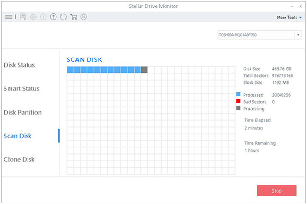 stellar-software-taking-long-scan-time