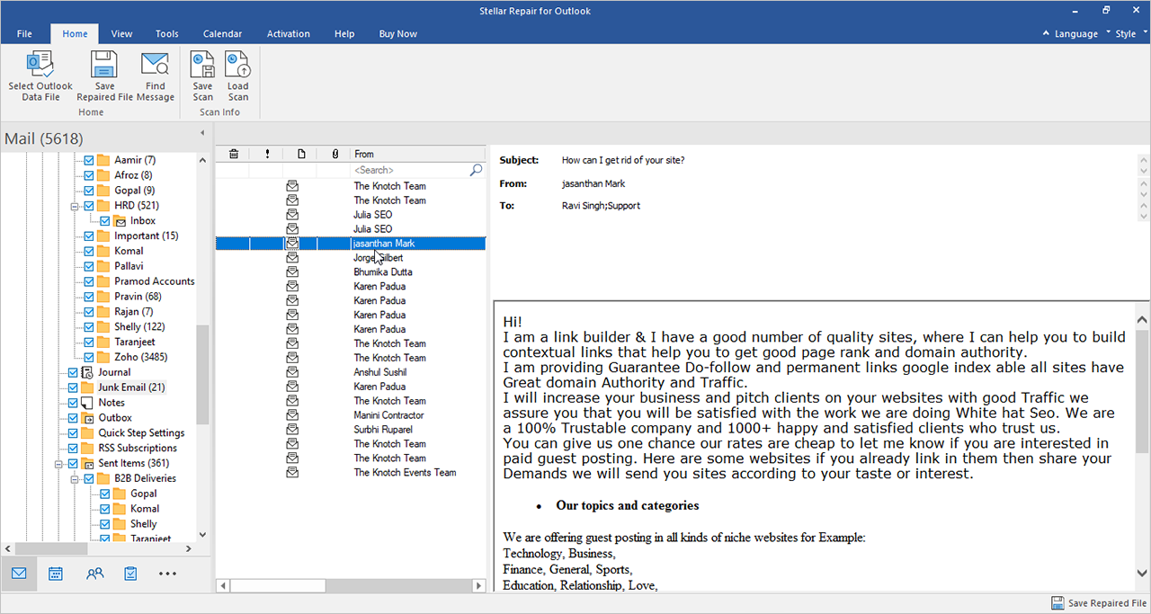 Preview the File Stellar Data Recovery