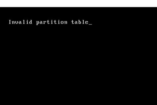 Partition Table Corruption