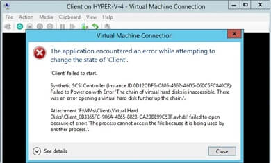 FAILED RAID WITH VIRTUAL MACHINE
