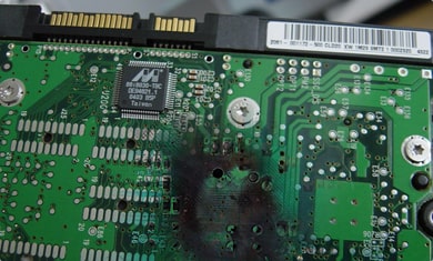 burnt pcb