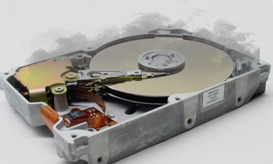 smoking hard drive