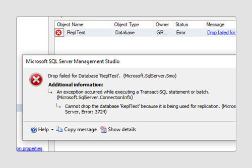 accidental database deletion