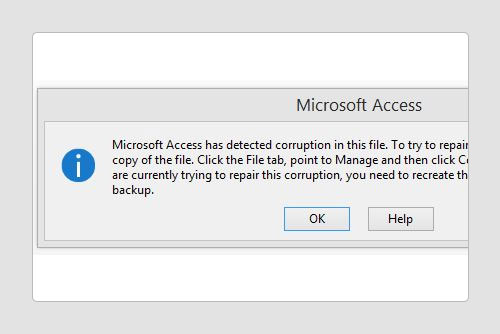 database file corruption