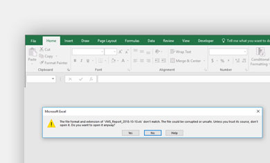 damaged excel files