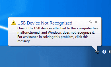 flash drive not detected
