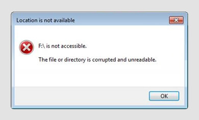 corrupted file system in hard disk