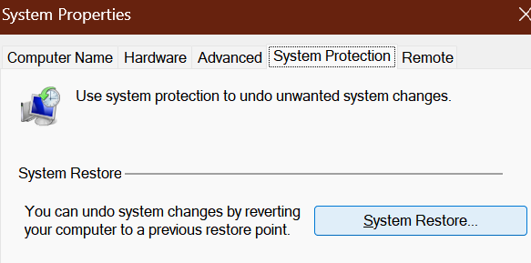 click-on-system-restore