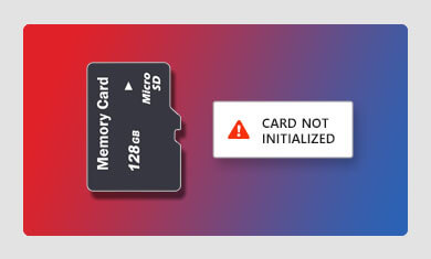 memory card not initialized