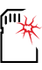 Cracked memory card