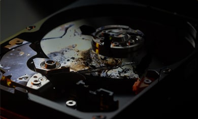 burnt seagate hdd