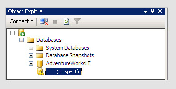 SQL Database in Suspect Mode