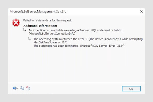unable to fix error