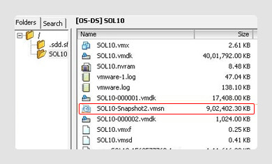 DELETED ESXI SNAPSHOT FILE