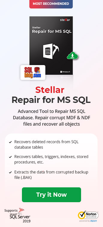Stellar repair MS SQL